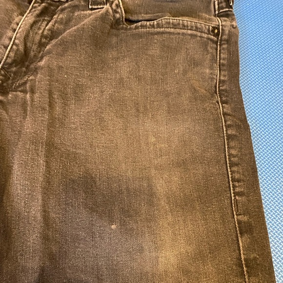 True Religion Mens 38x28 Black Ricky Relaxed Straight Stretch Flap Button Pocket - Picture 2 of 16